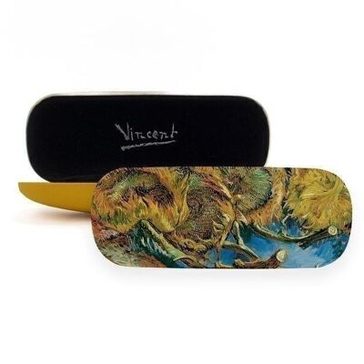 Spectacle Case, 4 faded sunflowers, Van Gogh