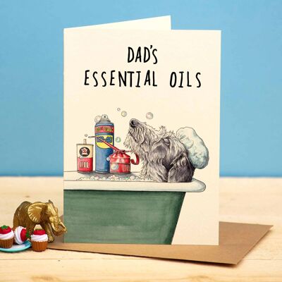 Aceites esenciales de papá - Tarjeta de papá - Tarjeta divertida
