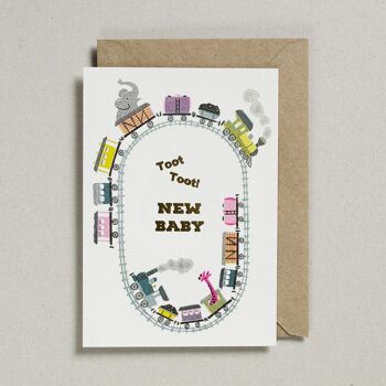 Riso Baby Cards (Lot de 6) Toot Toot Train 1