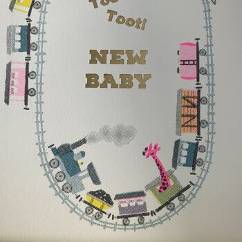 Riso Baby Cards (Lot de 6) Toot Toot Train 4