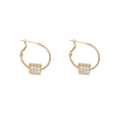 Boucles d'oreilles en zircon plaqué or 14 carats – Bijoux élégants pour toutes les occasions