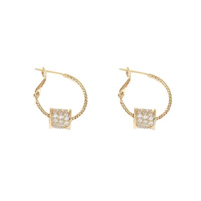 14K Gold Plated Zircon Earrings - Elegant Jewelry for Any Occasion
