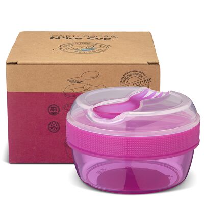 N'ice Cup, snack box with cooling disc - Purple