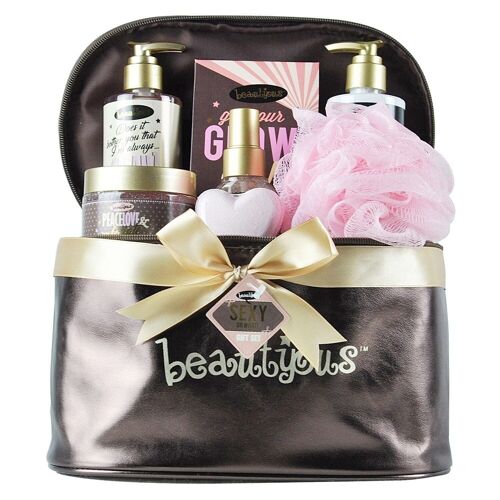 Coffret beauté & bain à la rose avec sa vanity et une brume corporelle