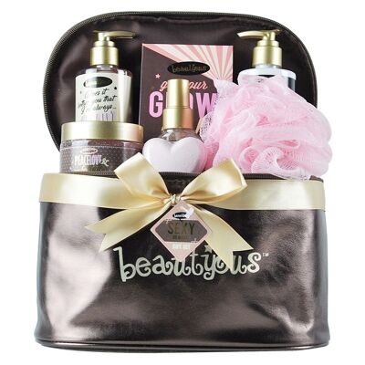 Rose beauty & bath set with its vanity and a body mist