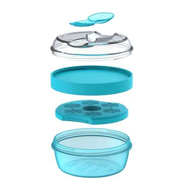 N'ice Cup, boîte à collation avec disque de refroidissement - Turquoise 3