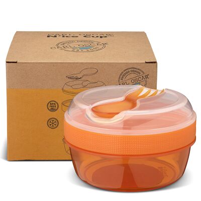 N'ice Cup, Snackbox mit Kühlscheibe - Orange