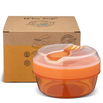 N'ice Cup, snack box with cooling disc - Orange