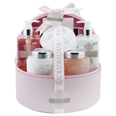 coffret beauté de bain- Format boîte à bijoux avec sels de bain- Mûre