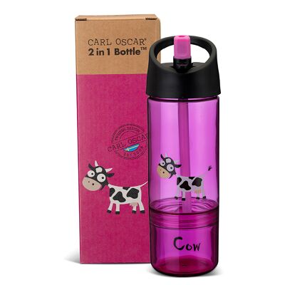Borraccia 2 in 1, Bambini 0,3 + 0,15 L - Viola