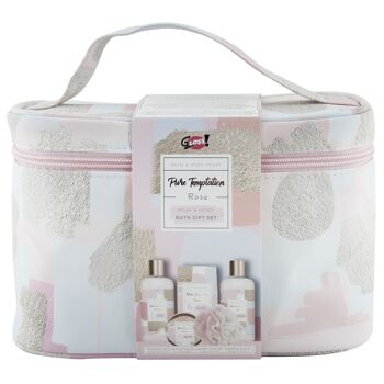 Coffret cadeau de beauté et bien-être pour le bain à la rose - Vanity 2