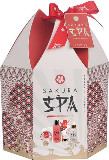 Coffret cadeau beauté - Set de bain - Grenade - Collection Sakura Spa 2