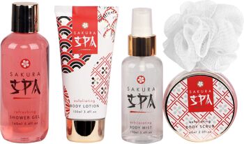 Coffret cadeau beauté - Set de bain - Grenade - Collection Sakura Spa 3