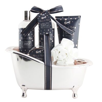 Coffret cadeau Noël pour le bain - Baignoire à la fleur de Lys & Freesia