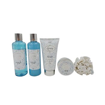 coffret de bain & soins beauté- Muscs et Fleurs blanches- Idée cadeau 4