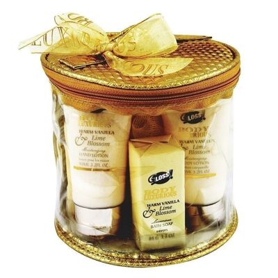 Vanilla and Linden Bath Kit with hand cream