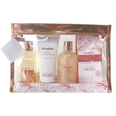 Bath bag - Rose Champagne series - Rose Water & Ivy scent