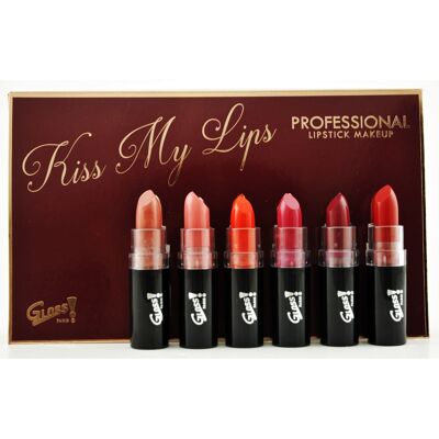 Kit de 6 rouges à lèvres mat- Collection Kiss Me Up