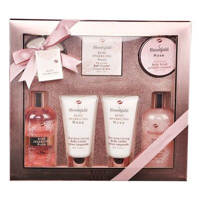 Coffret cadeau soins de beauté - Collection Bloomfield - Rose