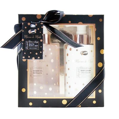 Bade-Geschenkbox mit schlichtem und luxuriösem Design in La Mûre