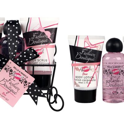 Coffret beauté & bain à la Rose - Panier Collection Fashion Boutique