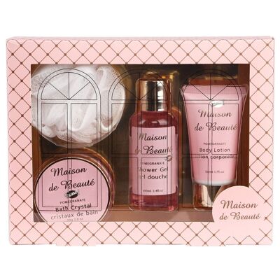 Beauty & bath care set including a massage flower - Grenada