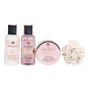Coffret cadeau beauté - Set de bain à la rose - Collection Bloomfield 3