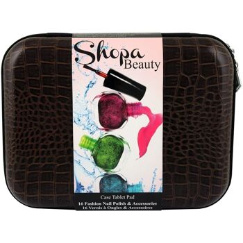 Shopa Beauty - Set De Manucure Tablette pad de 16 vernis 2