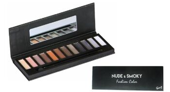 Palette de maquillage Nude et Smoky - 14pcs