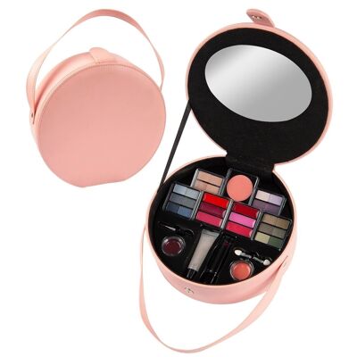 ¡Brillo! Por Universal Beauty Market - Estuche de maquillaje rosa femenino