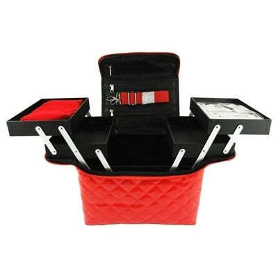 VANITY PRO by GLOSS! - Vanity de Rangement Professionnel - Rouge