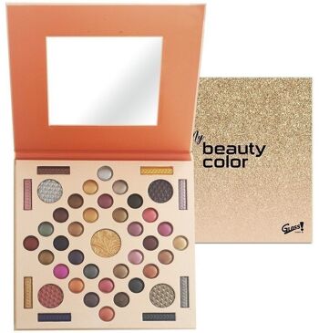 Palette de maquillage avec miroir - Collection Beauty Color