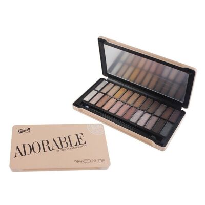 Beigefarbene Nude-Make-up-Palette – 25 Stück