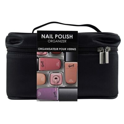 Vanity organisateur de vernis à ongles noir - 16pcs