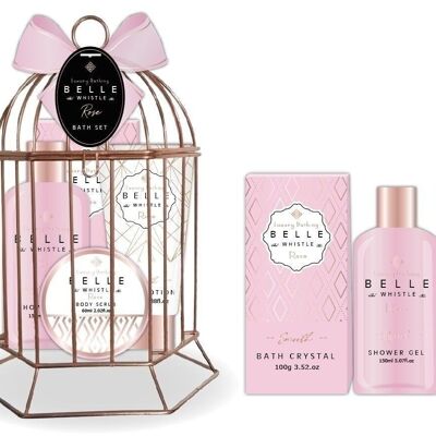 BELLE & WHISTLE ROSE - Cage Bain Metal