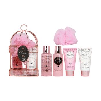 Coffret cadeau - Cage Bain Métal rose 1