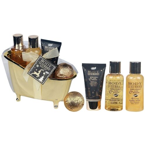 BODY LUXURIOUS Gold - Baignoire cadeau de bain