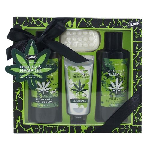 Green Tea & Hemp - coffret de bain Relaxation