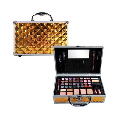 Diamond Gold Beauty Case Cosmetic