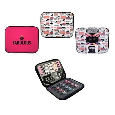 NAIL ART - Estuche para iPad con set de manicura - 2