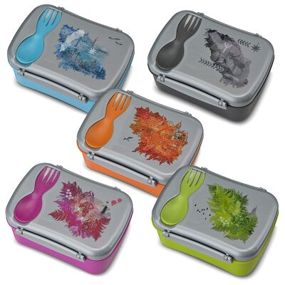 Wisdom N'ice Box, Lunch box con confezione refrigerante - Colori Misti (3x5 pz)