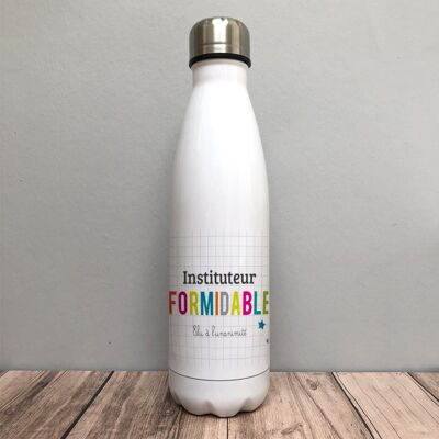 Insegnante, insegnante - bottiglia termica - idea regalo per ringraziare - zucca - regalo utile zero rifiuti - grande insegnante