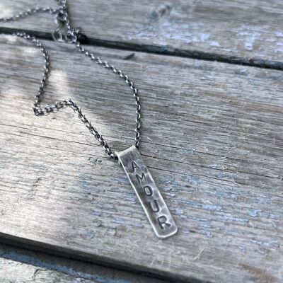 Men's Necklace Message Love 925 Silver