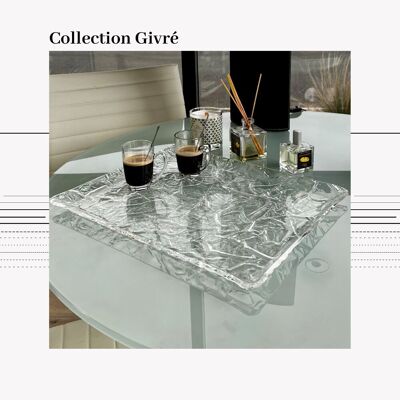 Acrylic Serving Tray x CLEAR FROSTED - The Perfect Gift for Christmas Parties