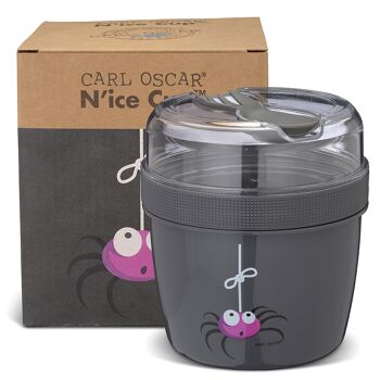 N'ice Cup - L, Kids, Lunch box avec disque de refroidissement - Gris 1