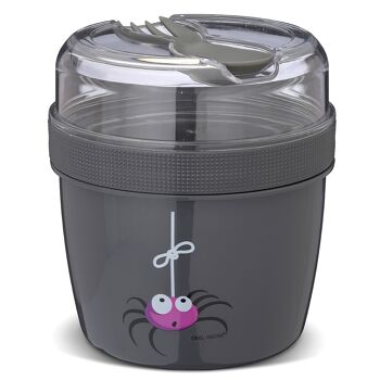 N'ice Cup - L, Kids, Lunch box avec disque de refroidissement - Gris 2