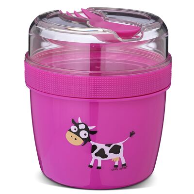 N'ice Cup - L, Kids, Lunch box with cooling disc - Purple