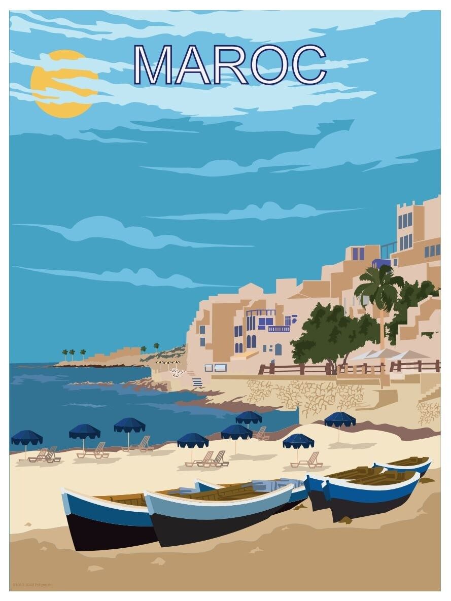 Edizione decorativa 30 cm x 40 cm: Marocco