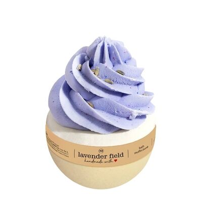 Bombe à muffins pour le bain Lavender Field 2en1