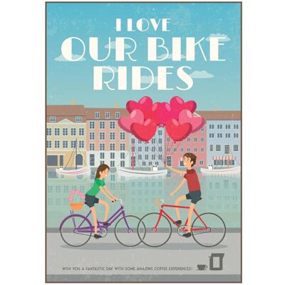 BIGLIETTI D'AUGURI DEL CAFFÈ DELLA BICICLETTA